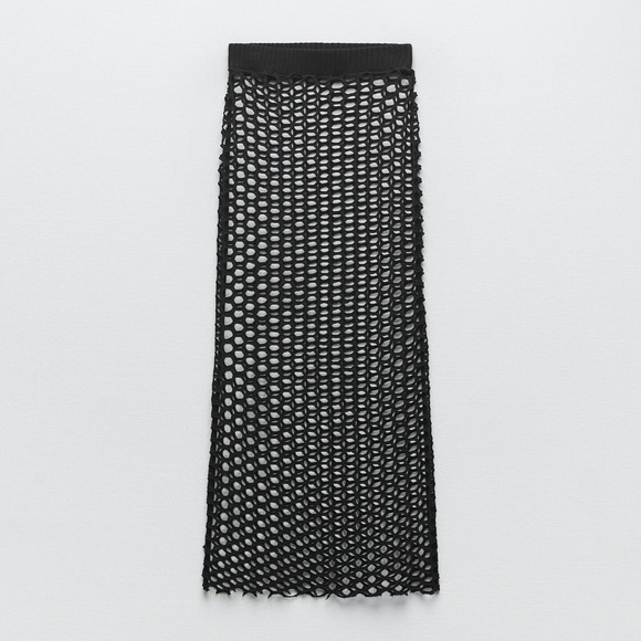 BRAND NEW MATCHING SET MESH ZARA COVER UP - Picture 3 of 9